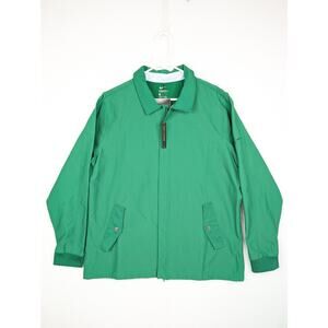 Nike Golf Jacket Mens XL Green Rain Repellent Full Zip Sports BV0386-302 New